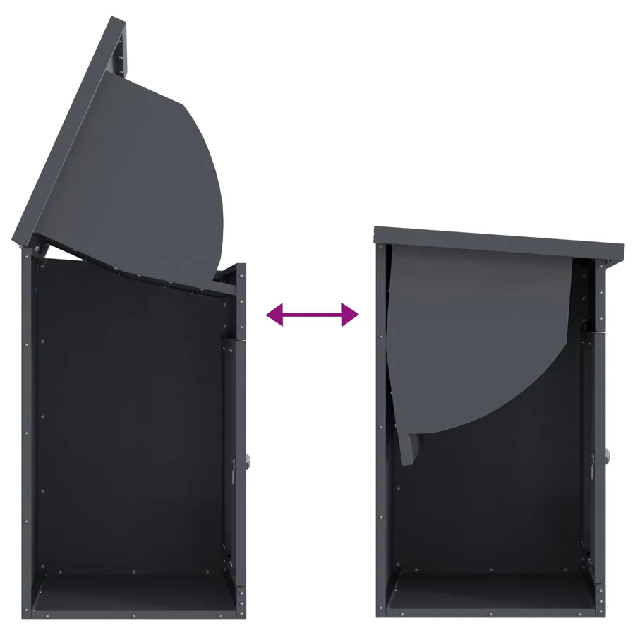 Boîte de dépôt de colis Anthracite 47,5 x 38 x 59 cm Acier - 10