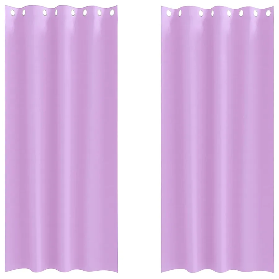Rideaux occultants avec anneaux 2 pcs Violet 260 x 140 cm - 2