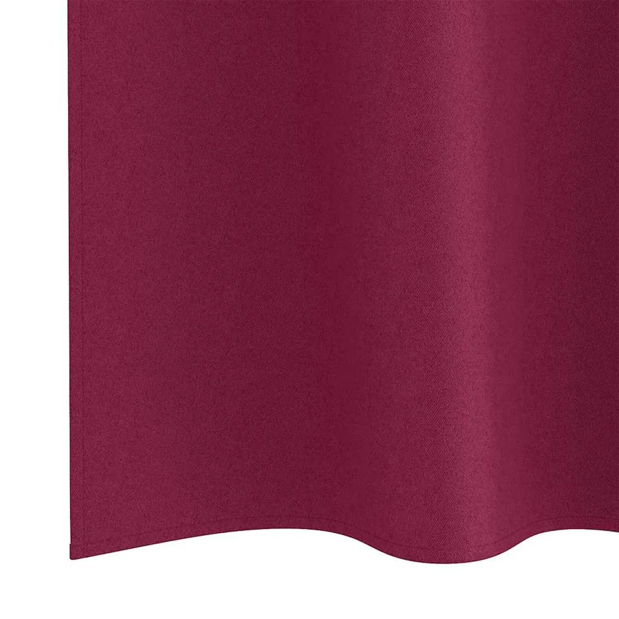 Rideaux occultants avec anneaux 2 pcs Bordeaux 245 x 140 cm - 6