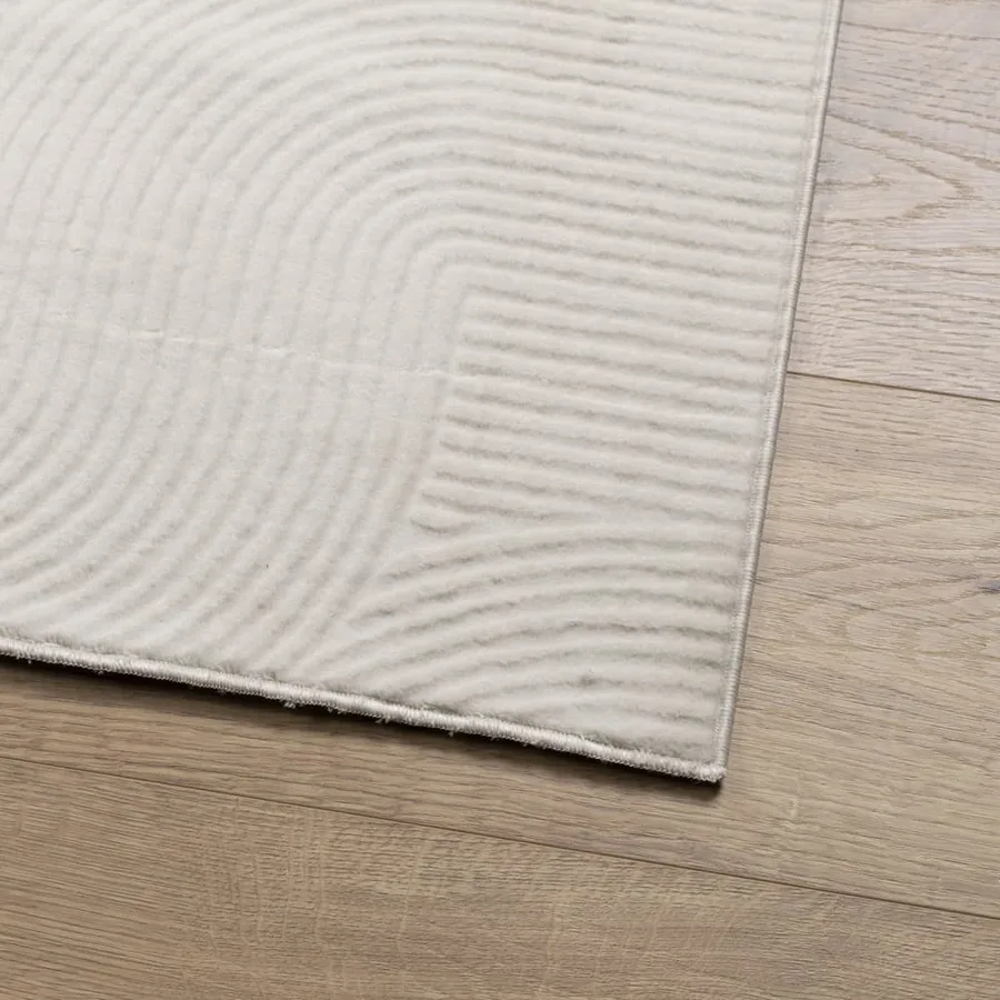 Tapis IZA poils courts style scandinave crème 100x200 cm - 4