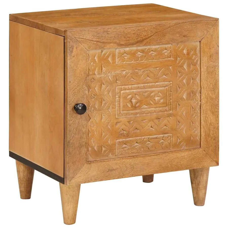 Table de chevet Marron Clair 80 x 50 x 40 cm Bois d'ingénierie
