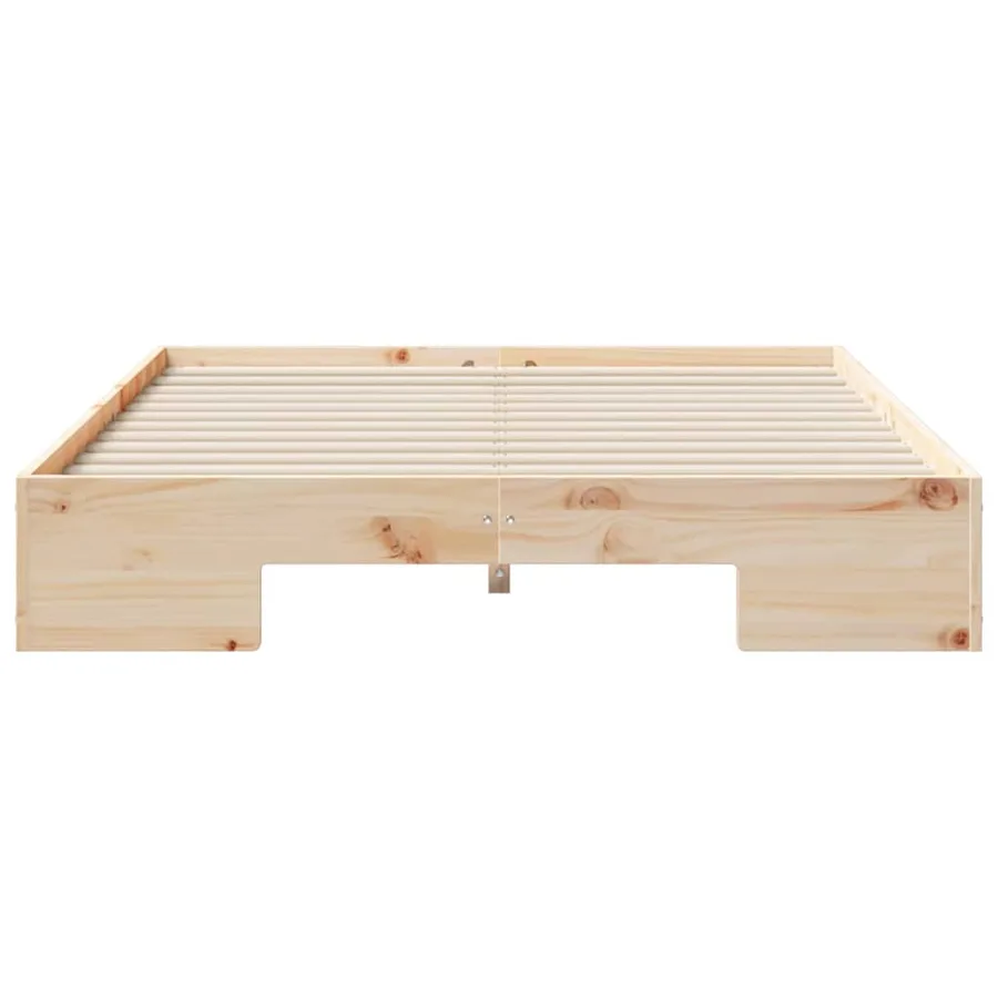 Cadre de lit Marron 140 x 190 cm - 5