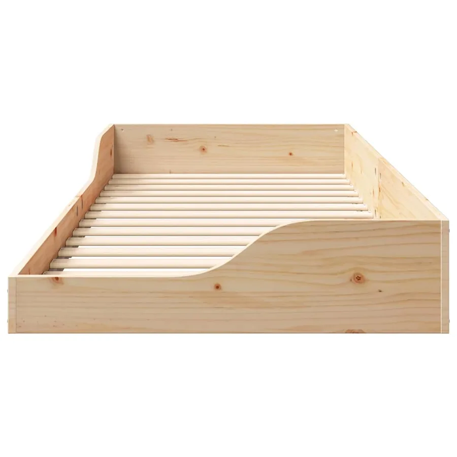 Cadre de lit Marron 90 x 210 cm Pin massif - 5