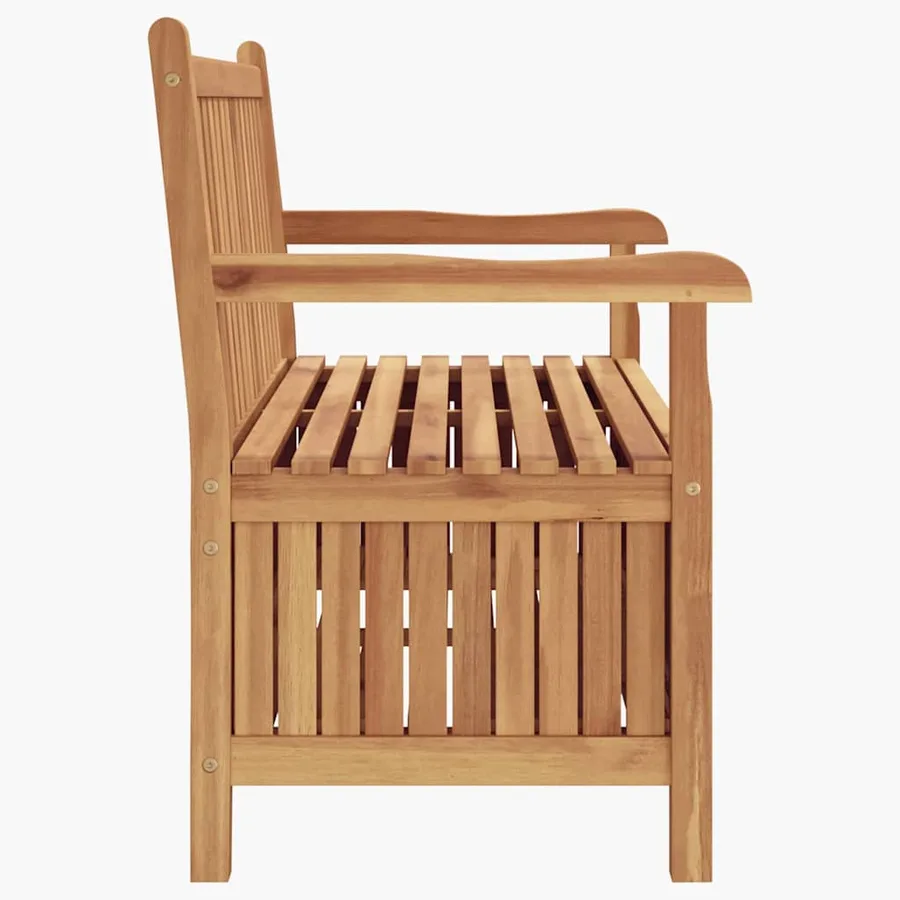 Banc de jardin avec porte 114 x 60 x 90 cm Bois de teck massif - 6