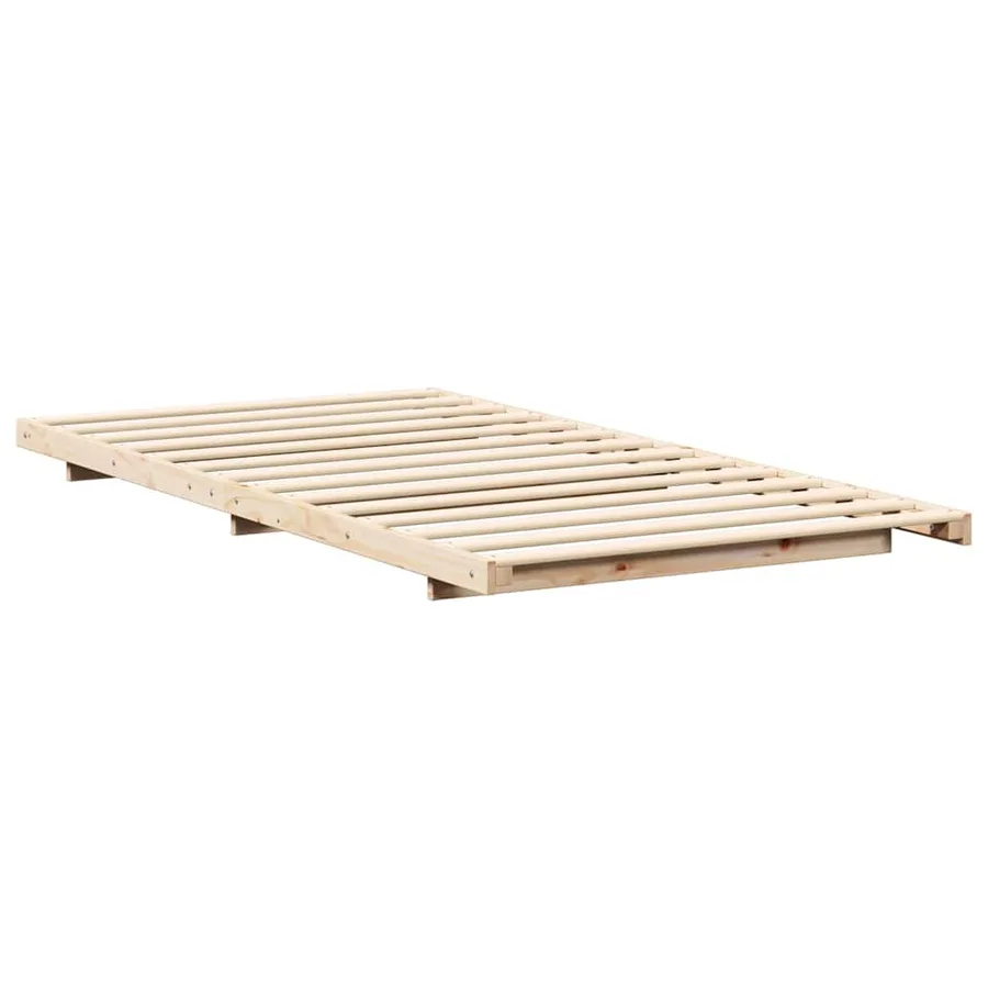 Cadre de lit Marron 100 x 210 cm Pin massif - 4