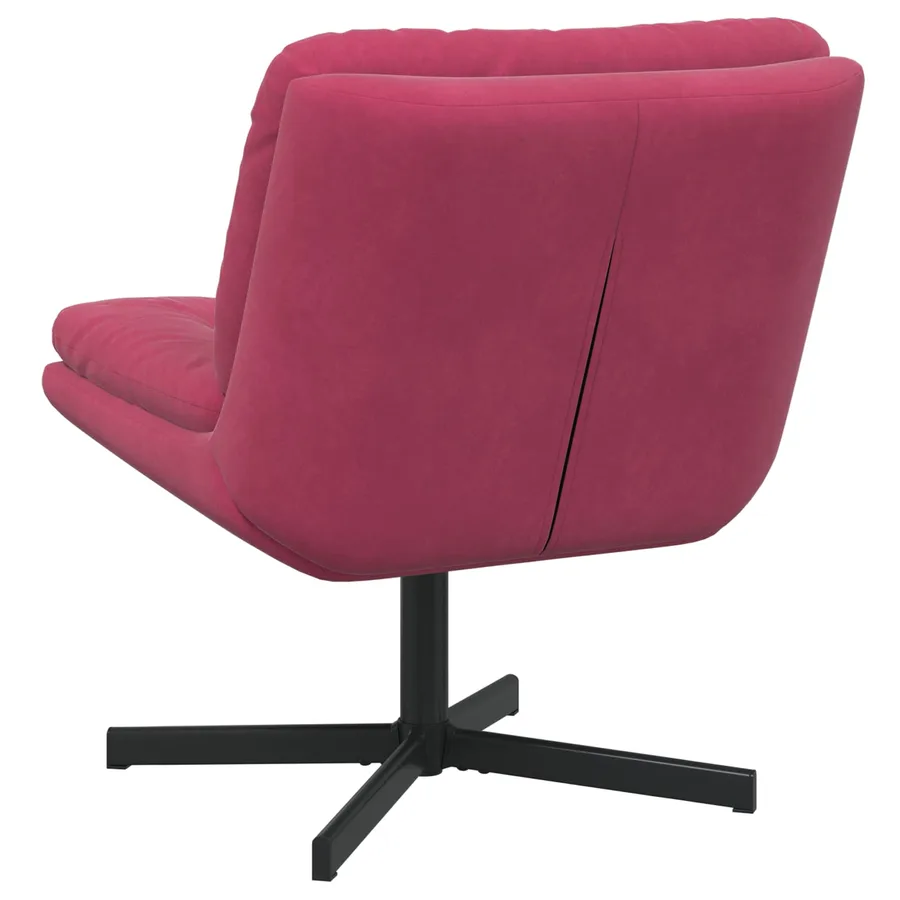 Fauteuil relaxant pivotant Bordeaux 63 x 75 x 76 cm Velours - 4