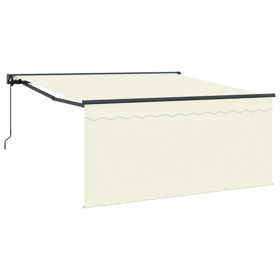 Auvent Rétractable Crème 300 x 250 cm Polyester et Aluminium - 2
