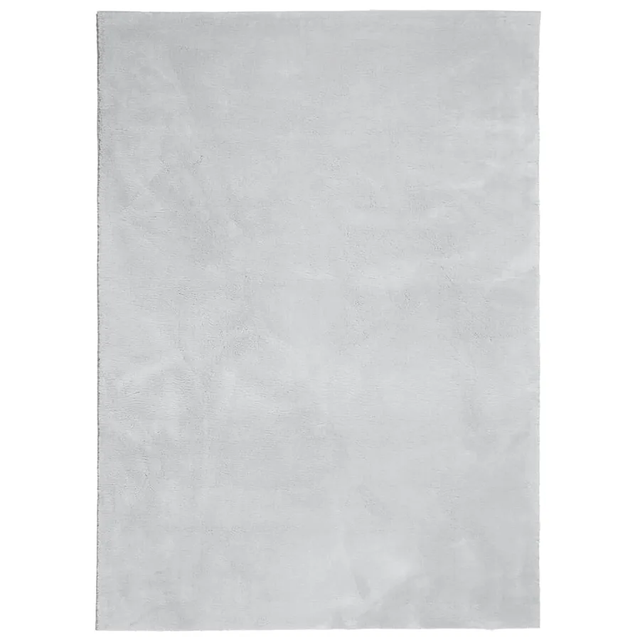 Tapis HUARTE à poils courts doux et lavable gris 160x230 cm - 2