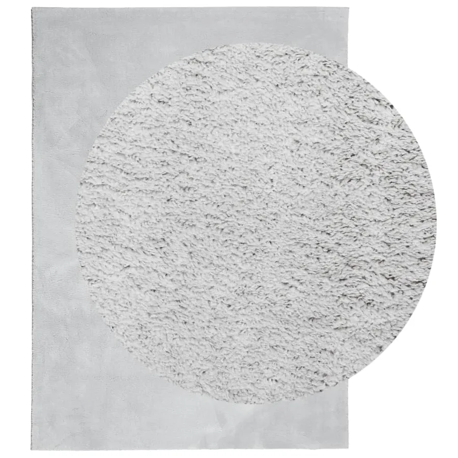 Tapis HUARTE à poils courts doux et lavable gris 160x230 cm - 3