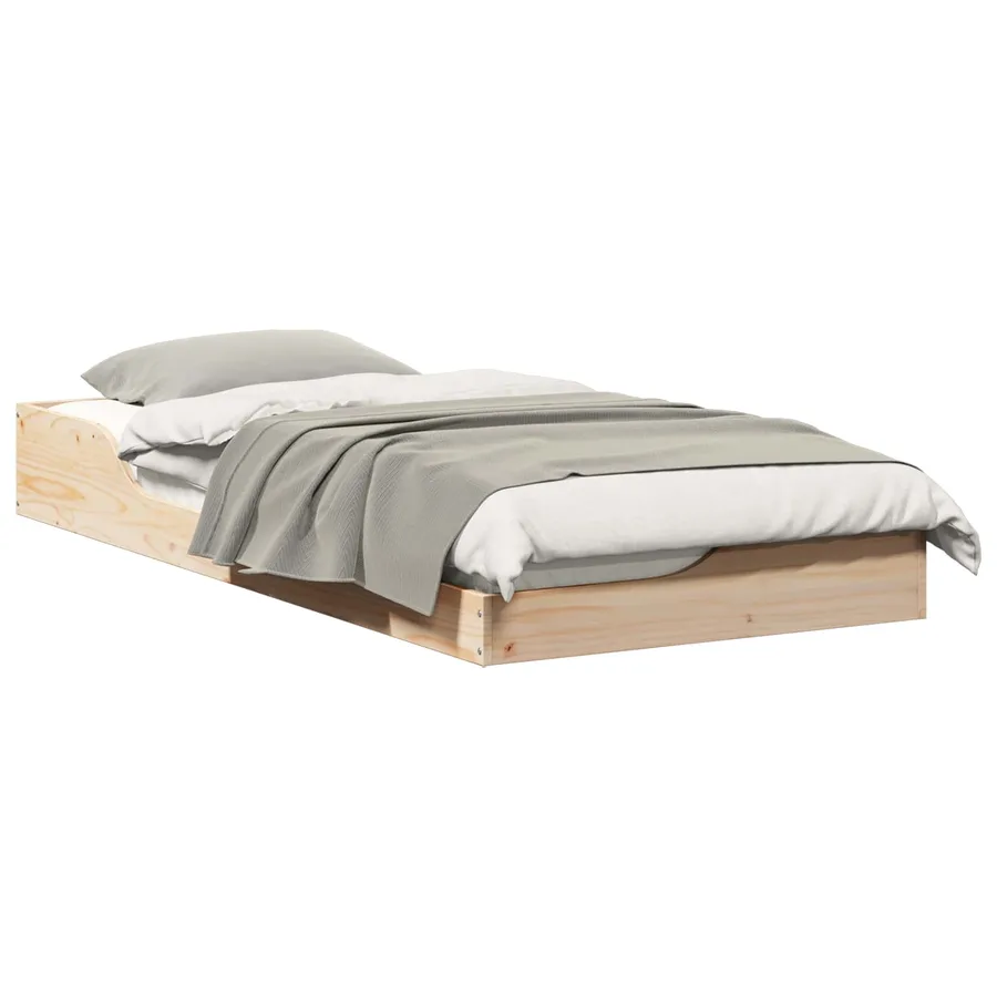 Cadre de lit Marron 80 x 200 cm Pin massif - 2