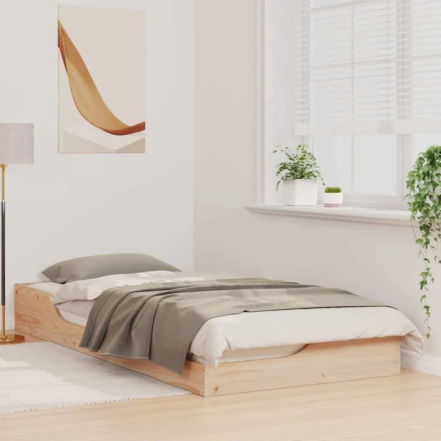 Cadre de lit Marron 80 x 200 cm Pin massif - 3