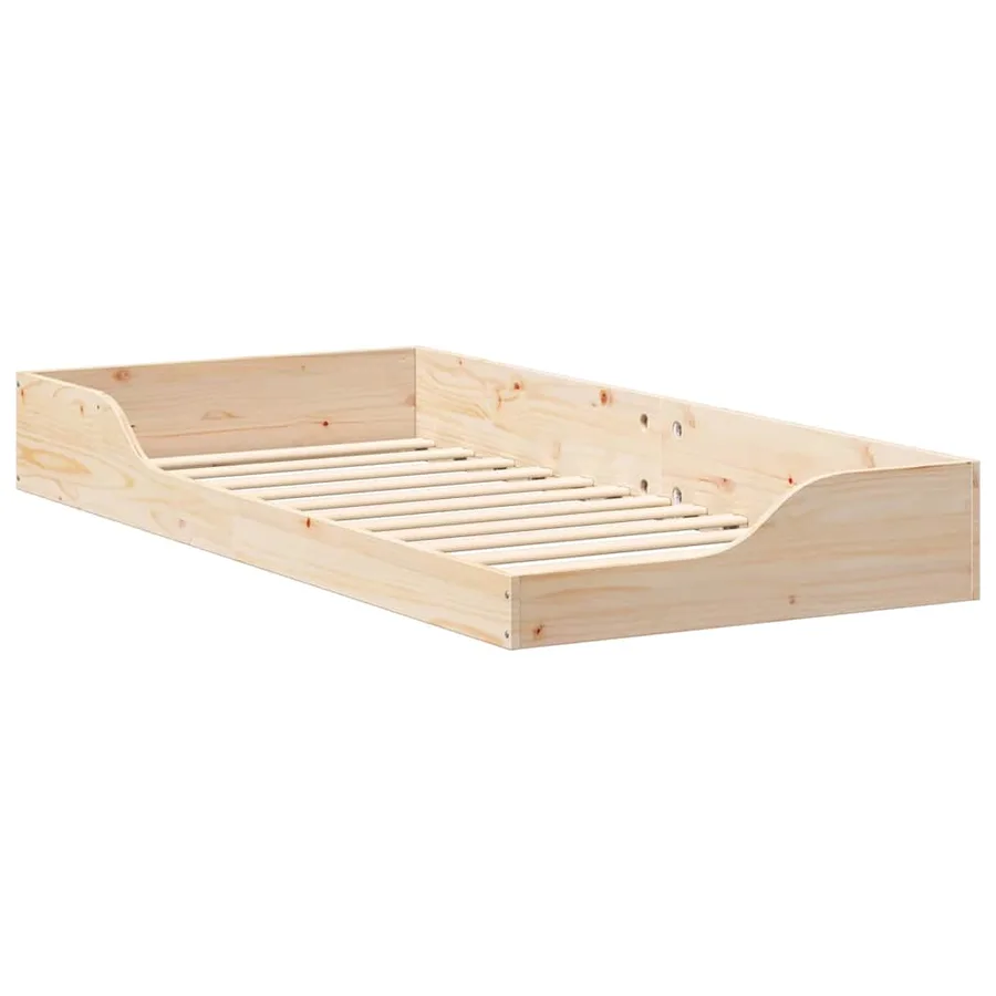 Cadre de lit Marron 80 x 200 cm Pin massif - 4