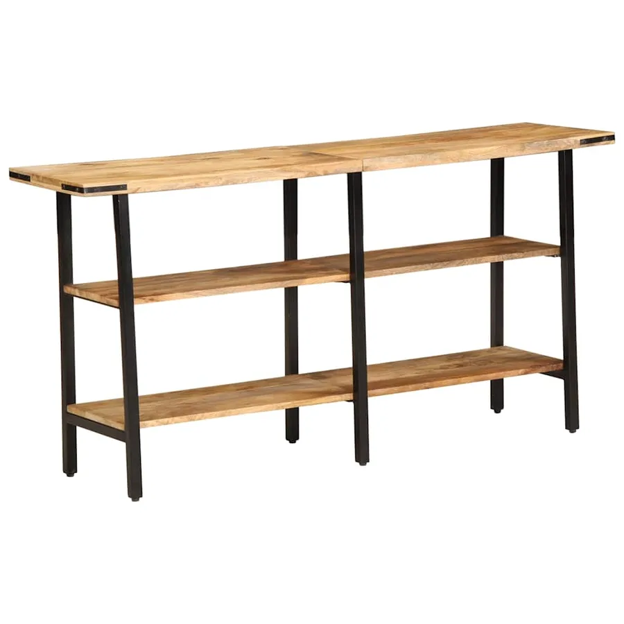 Table console 140x35x70 cm bois de manguier massif - 11