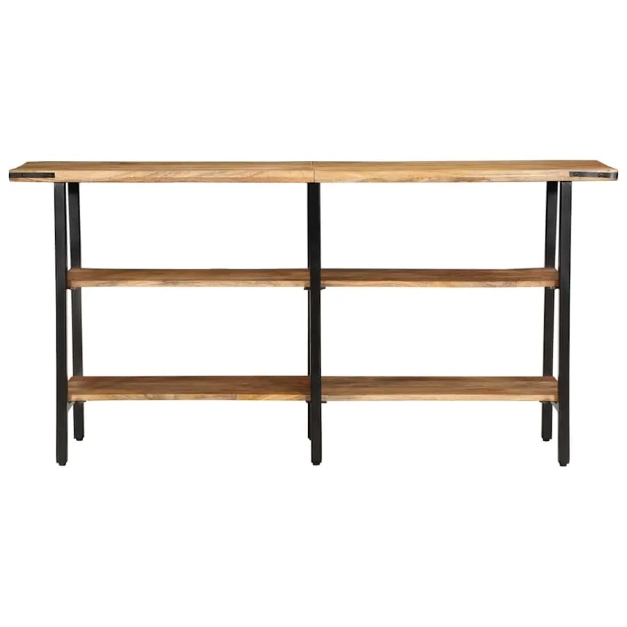 Table console 140x35x70 cm bois de manguier massif - 2