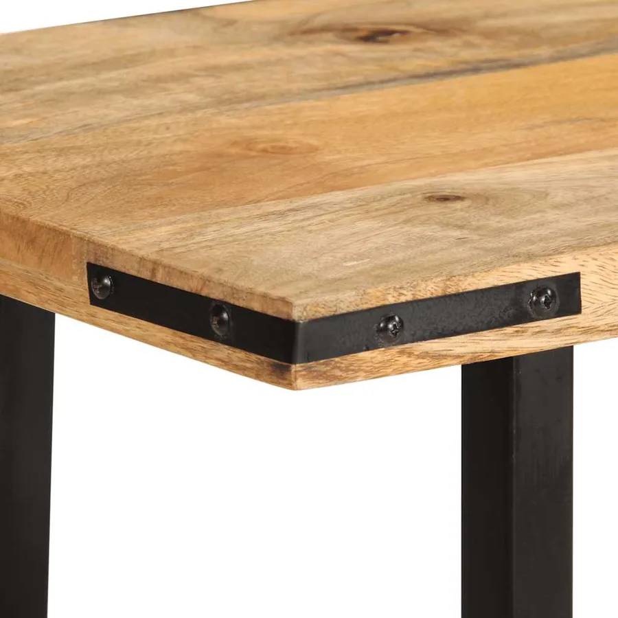 Table console 140x35x70 cm bois de manguier massif - 5