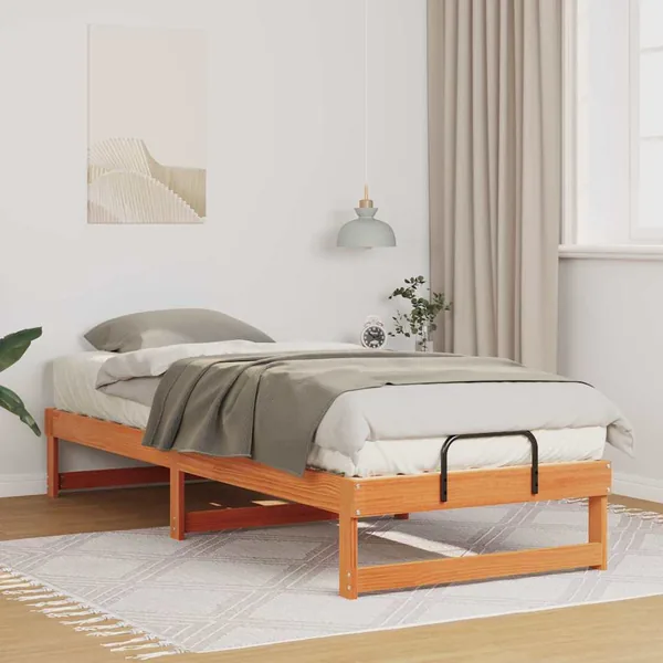 Cadre de lit Marron 80 x 210 cm Pin massif