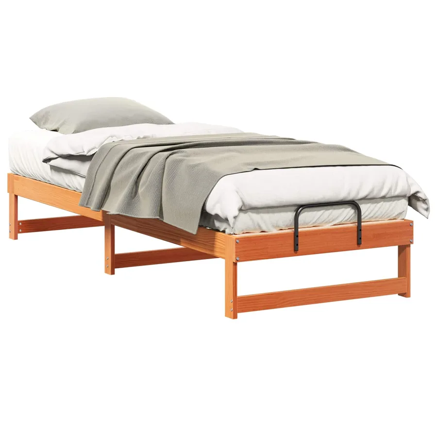 Cadre de lit Marron 80 x 210 cm Pin massif - 2