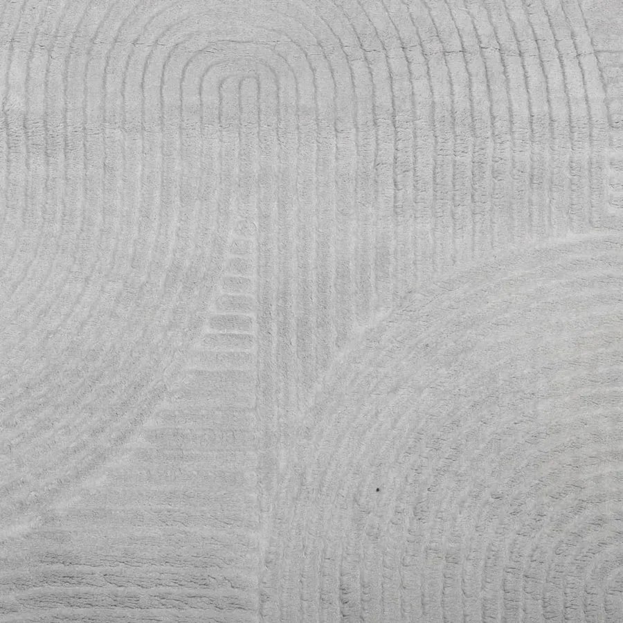 Tapis IZA poils courts style scandinave gris 100x200 cm - 9