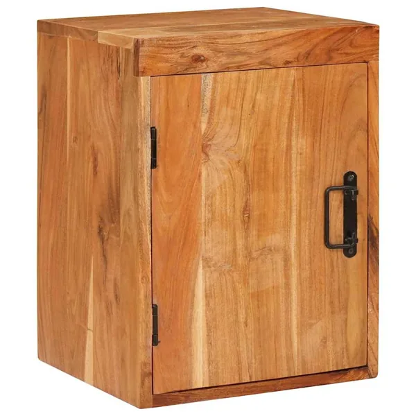 Table de chevet Marron 35 x 33 x 48 cm Bois d'acacia massif