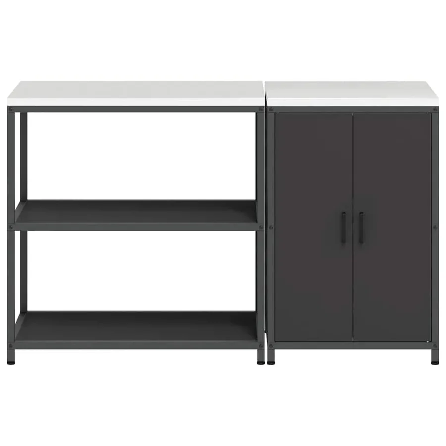 Ensemble de rangement cuisine HATTEM 2 pcs Noir - 9