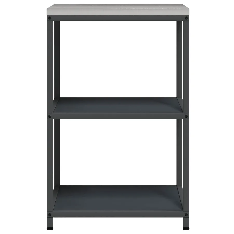 Rangement de cuisine HATTEM Anthracite 60 x 50 x 92 cm Acier - 6