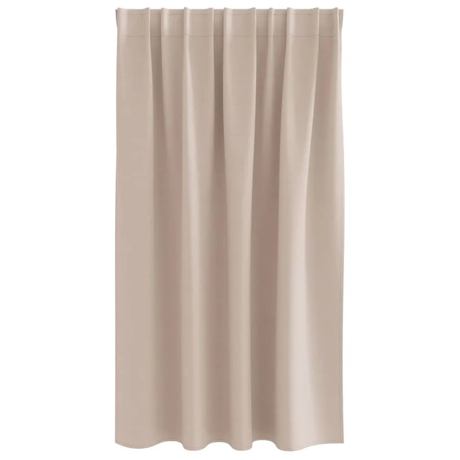 Rideaux occultants avec anneaux 2 pcs Taupe 140 x 140 cm - 4