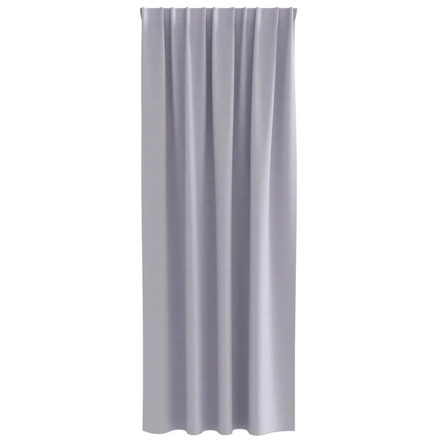Rideaux occultants avec anneaux 2 pcs Gris métal 245 x 140 cm - 4