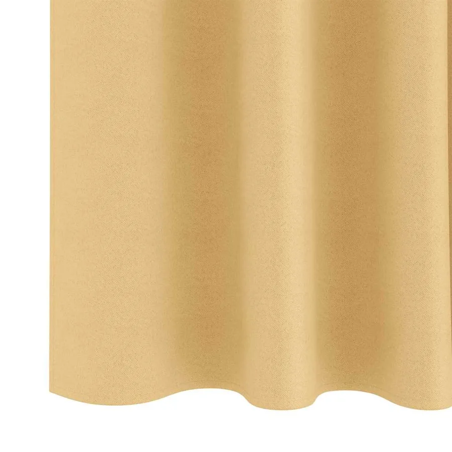 Rideaux occultants avec anneaux 2 pcs Beige 260 x 140 cm - 6