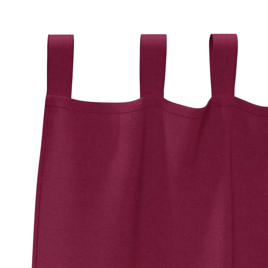 Rideaux occultants avec anneaux 2 pcs Bordeaux 245 x 140 cm - 5