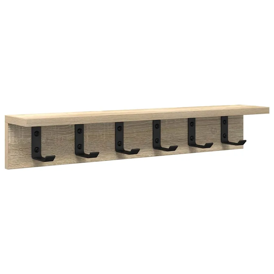 Porte-manteau mural Chêne Sonoma 60 x 10,5 x 10,5 cm - 2