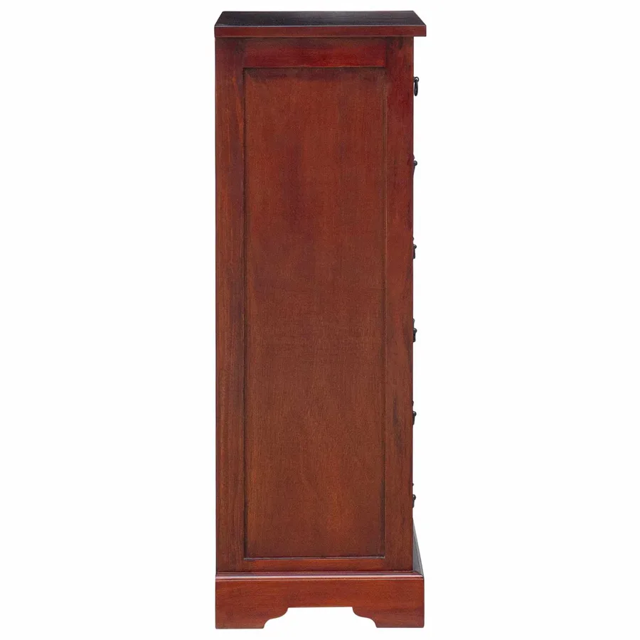 Commode Marron 45 x 35 x 100,5 cm Bois de Mahogany Massif - 6