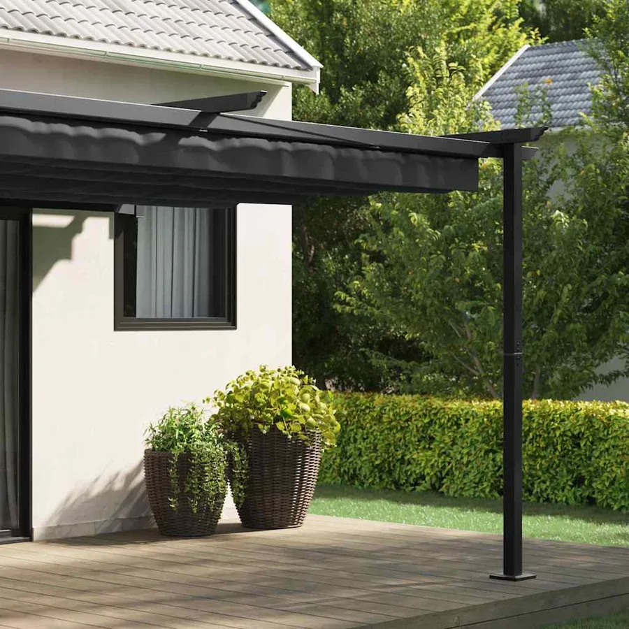 Pavillon 400 x 300 x 200 cm Anthracite Polyester - 3