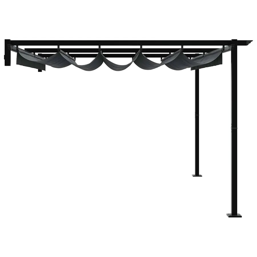 Pavillon 400 x 300 x 200 cm Anthracite Polyester - 5