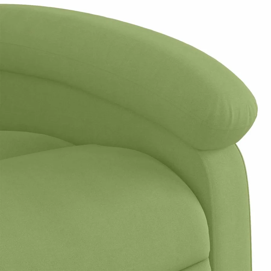 Fauteuil inclinable de massage électrique vert clair velours - 12