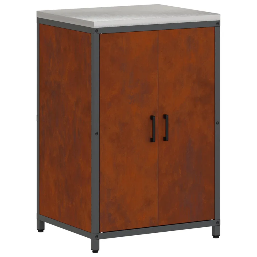 Ensemble de rangement cuisine HATTEM 2 pcs Rouillé Acier - 7