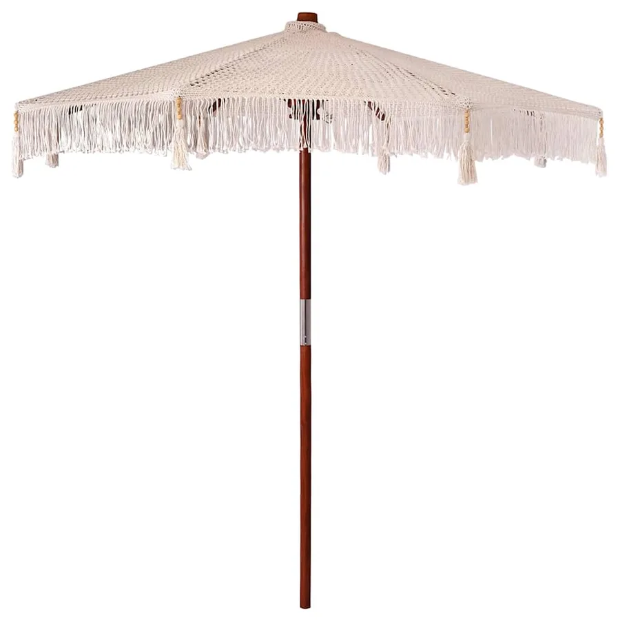 Parasol Macramé Crème 252.5 x 252.5 x 260 cm - 2