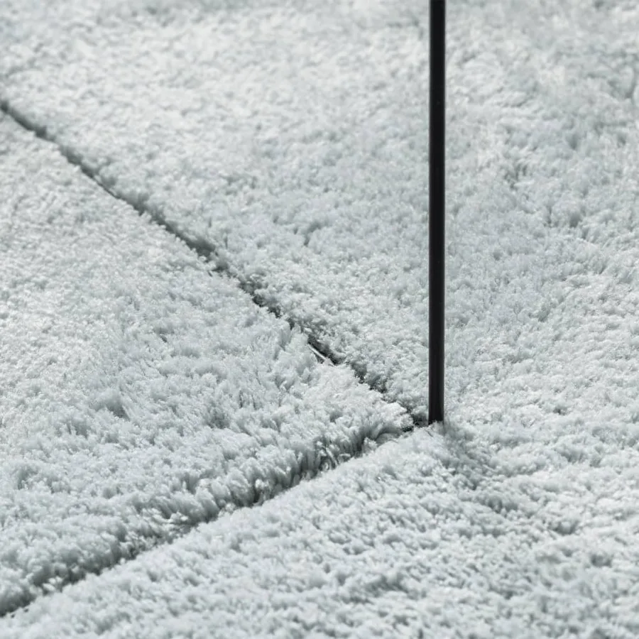 Tapis HUARTE à poils courts doux et lavable bleu 160x160 cm - 8