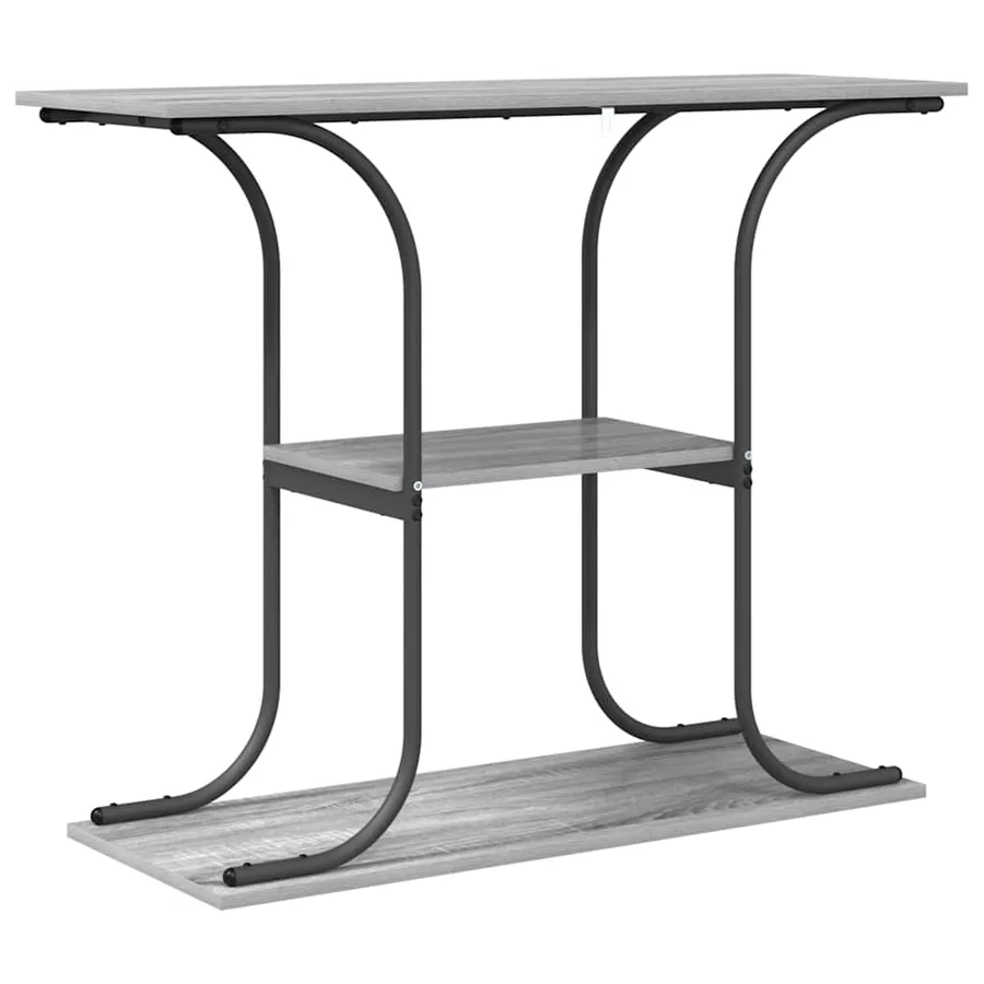 Table console Gris Sonoma 101 x 35 x 80,5 cm Bois d'ingénierie - 7