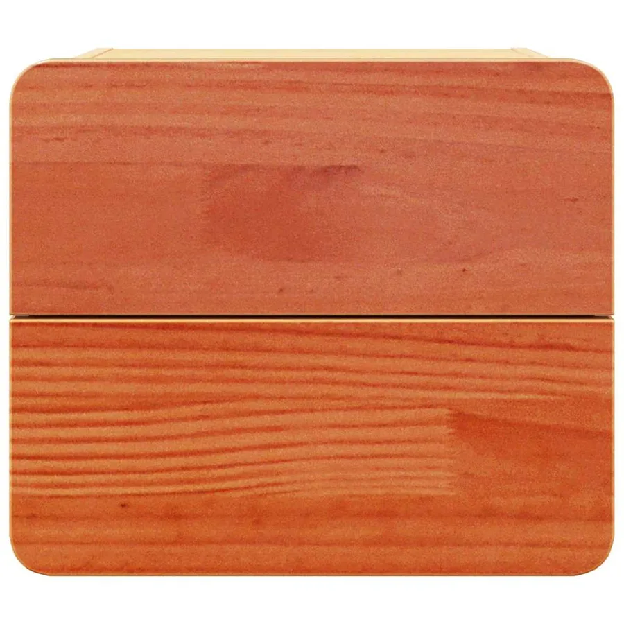 Table de chevet 2 pcs Marron 39 x 34 x 33 cm Bois de pin massif - 7