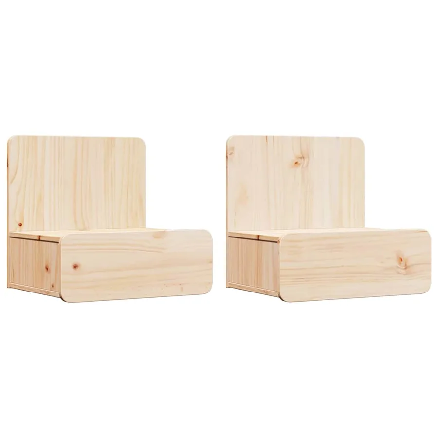 Table de chevet avec tiroir 2 pcs Marron 44 x 32,5 x 40 cm - 2