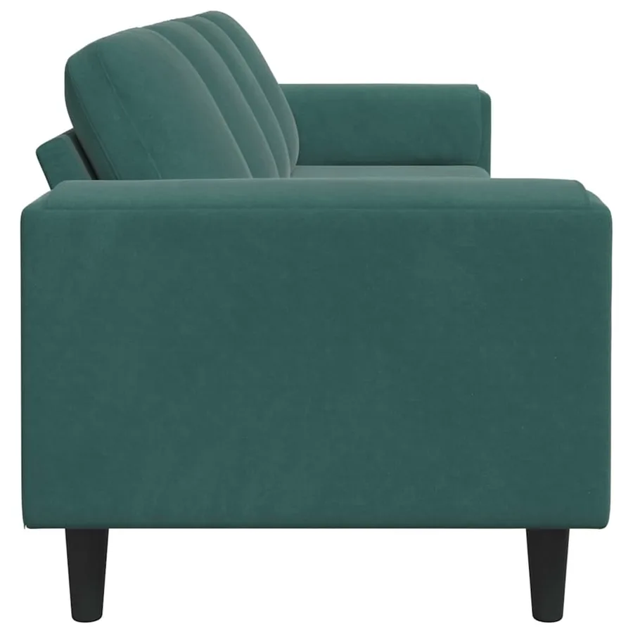 Canapé de salon Vert foncé 250 x 77 x 76 cm - 5