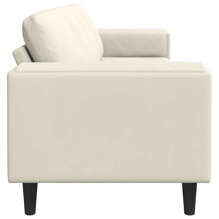 Canapé de salon Crème 250 x 77 x 76 cm - 5