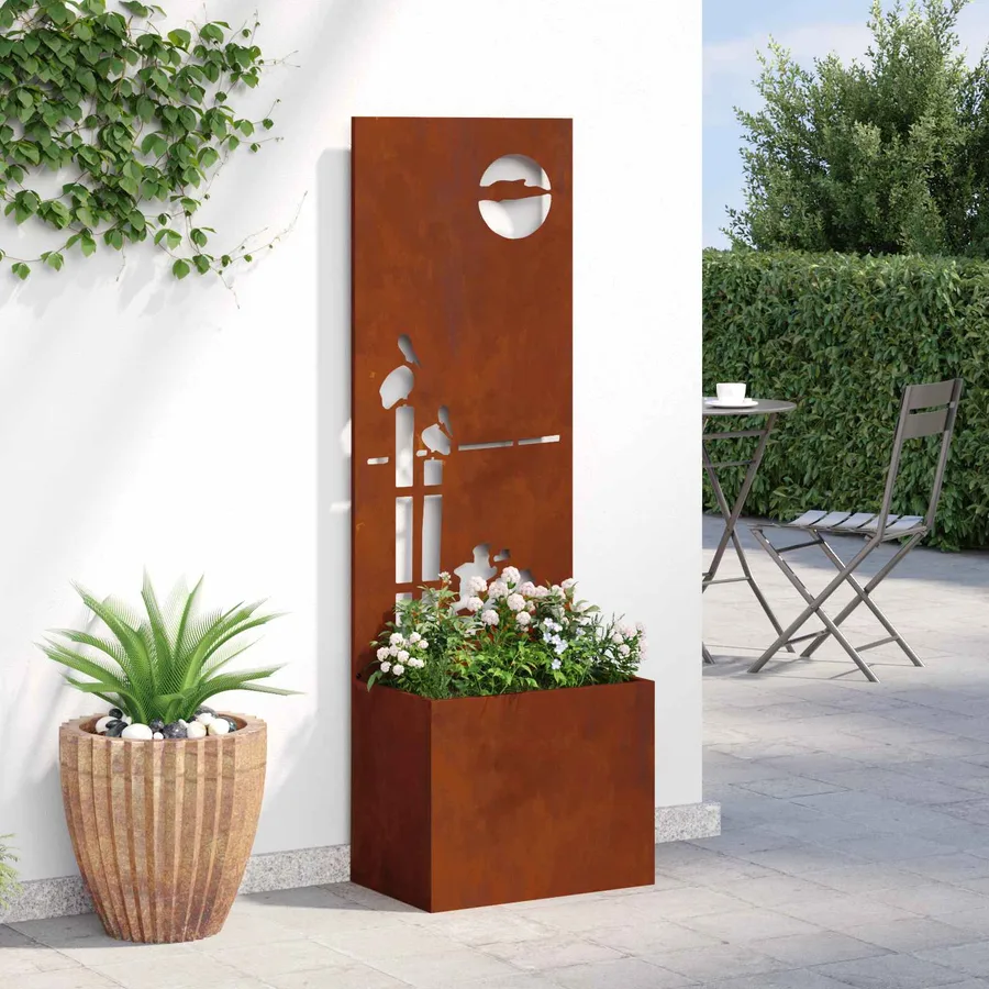 Écran de confidentialité de jardin Rouillé 50 x 32 x 150 cm - 4