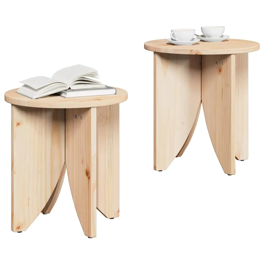 Table basse 2 pcs Naturel - 3