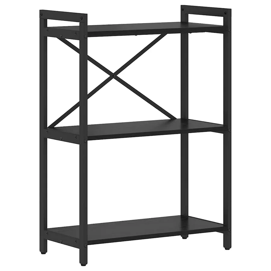 Étagère Chêne noir 60 x 30 x 85 cm Bois d'ingénierie - 2