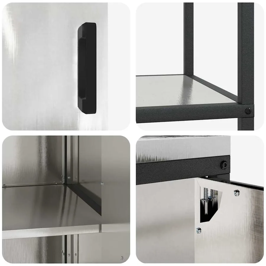 Ensemble de rangement cuisine HATTEM 2 pcs Argenté - 12