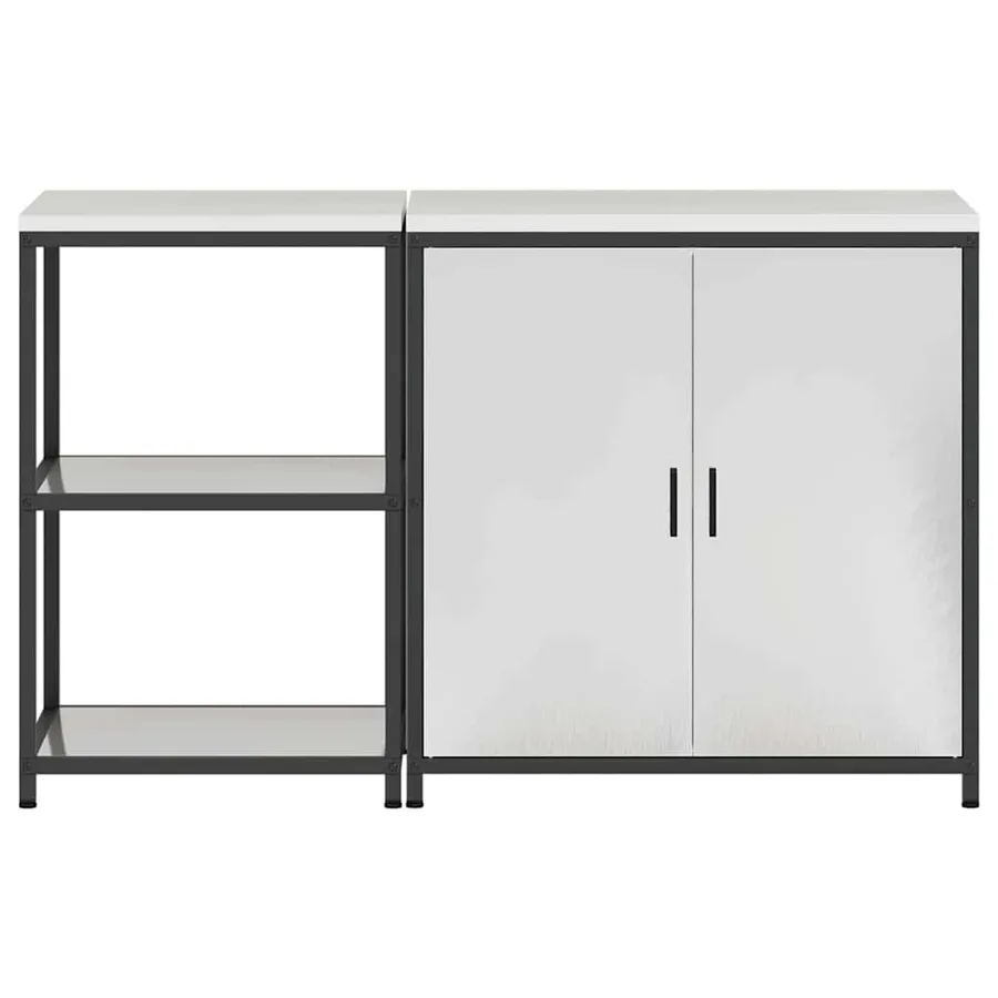 Ensemble de rangement cuisine HATTEM 2 pcs Argenté - 9