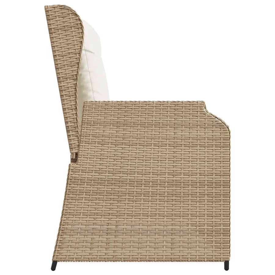 Banc de jardin Beige polyrotin - 5