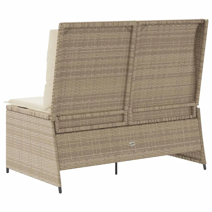 Banc de jardin Beige polyrotin - 6