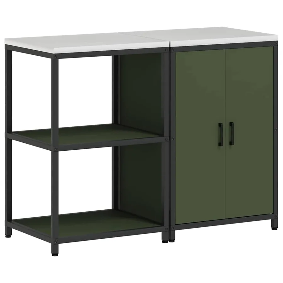 Ensemble de rangement cuisine HATTEM 2 pcs Vert olive - 2